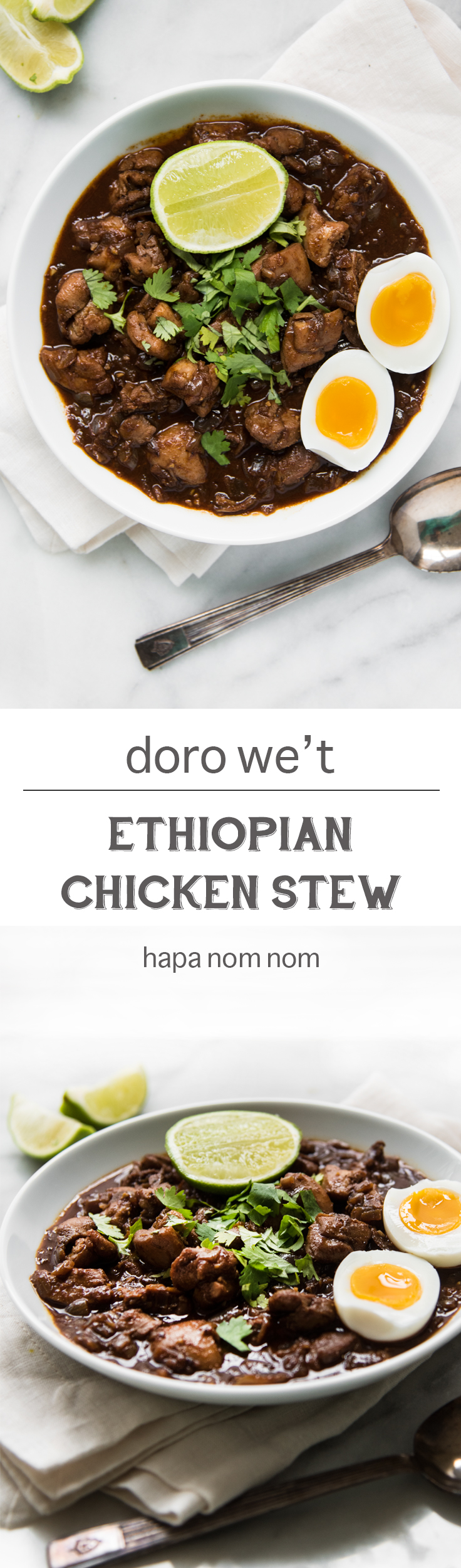 Doro We't is often referred to as the national dish of Ethiopia - it has layers of flavor, complex heat, and absolutely delicious