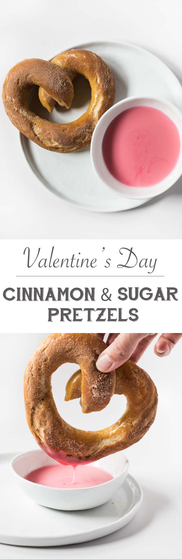 Give your love a piece of your heart this Valentine's Day with these Cinnamon & Sugar Heart Shaped Pretzels.