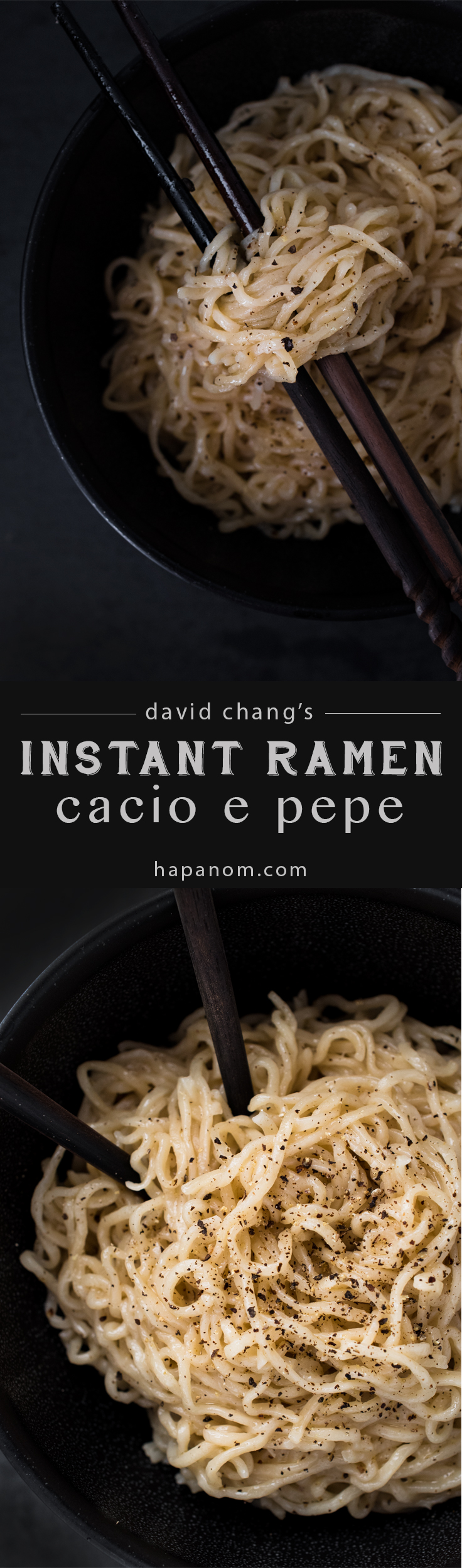David Chang's Instant Ramen Cacio e Pepe - a genius recipe made in about 10 minutes.