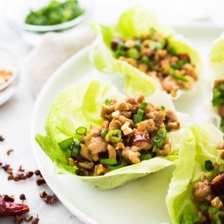 Kung Pao Lettuce Wraps - we like our chicken lettuce!