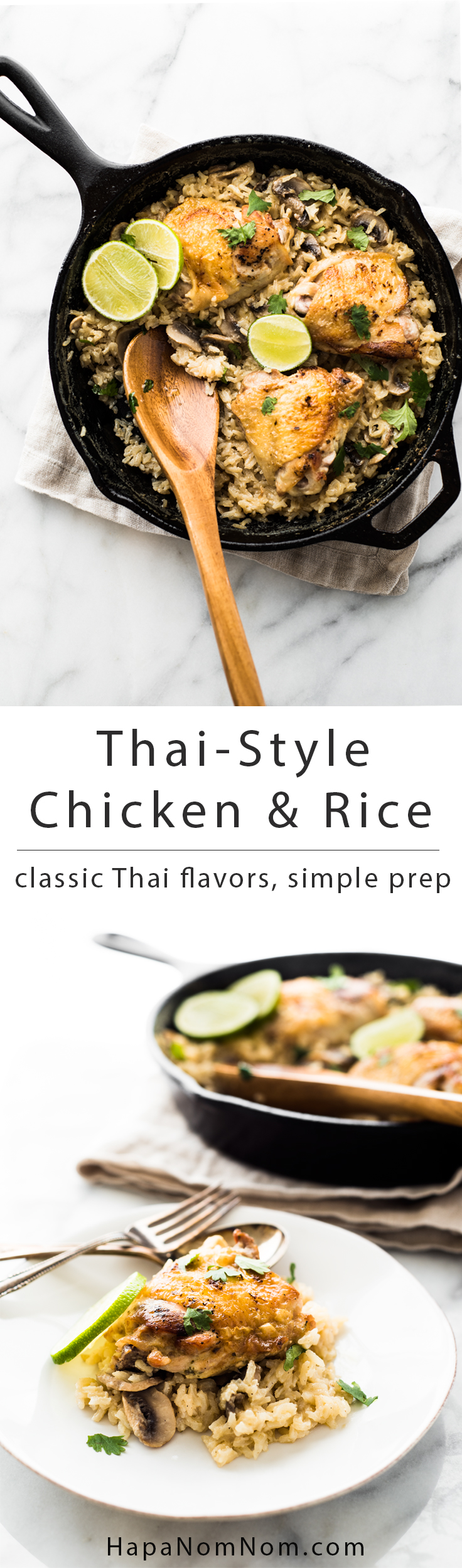 Thai Chicken and Rice - Classic Thai Flavors, Simple Prep!  Great for Weeknight Dinners!