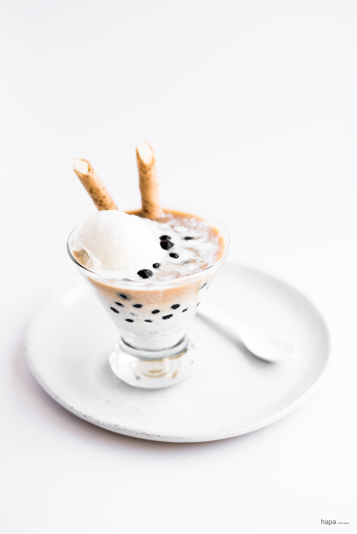 Quick, easy Chai Bubble Tea Affogato - the perfect treat!
