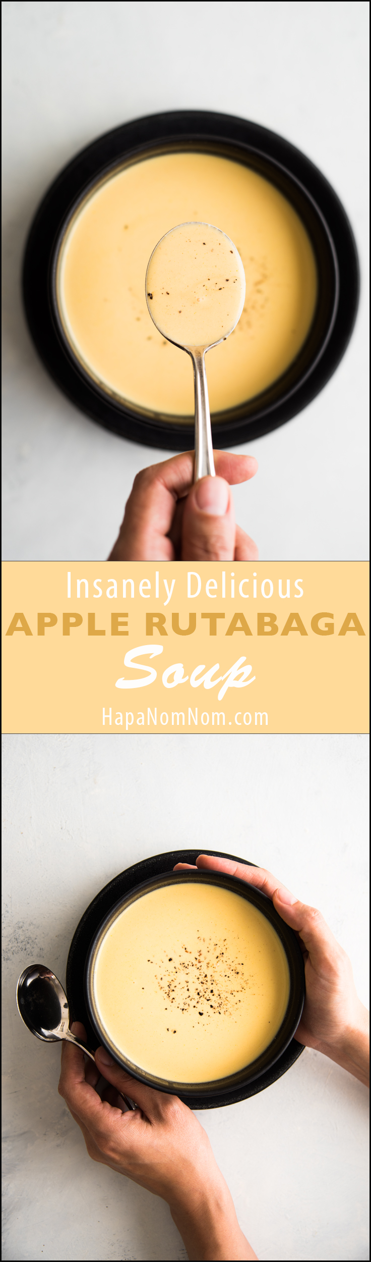 Super creamy Apple Rutabaga Soup