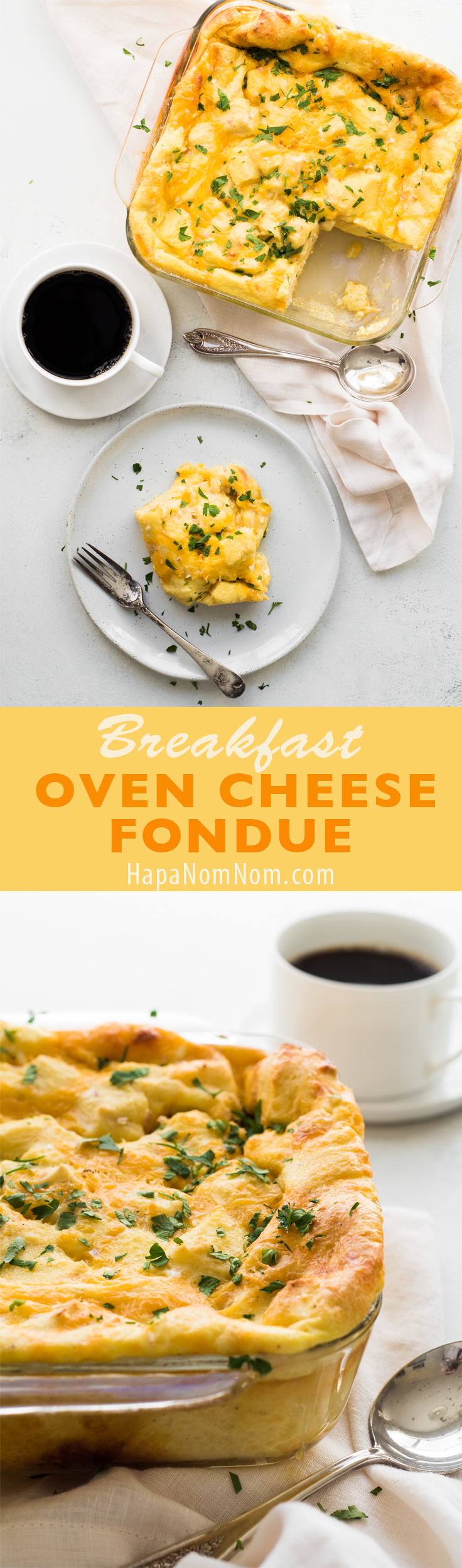 Easy to make, this Christmas Breakfast Oven Cheese Fondue can be made the night before and baked while you're opening gifts.