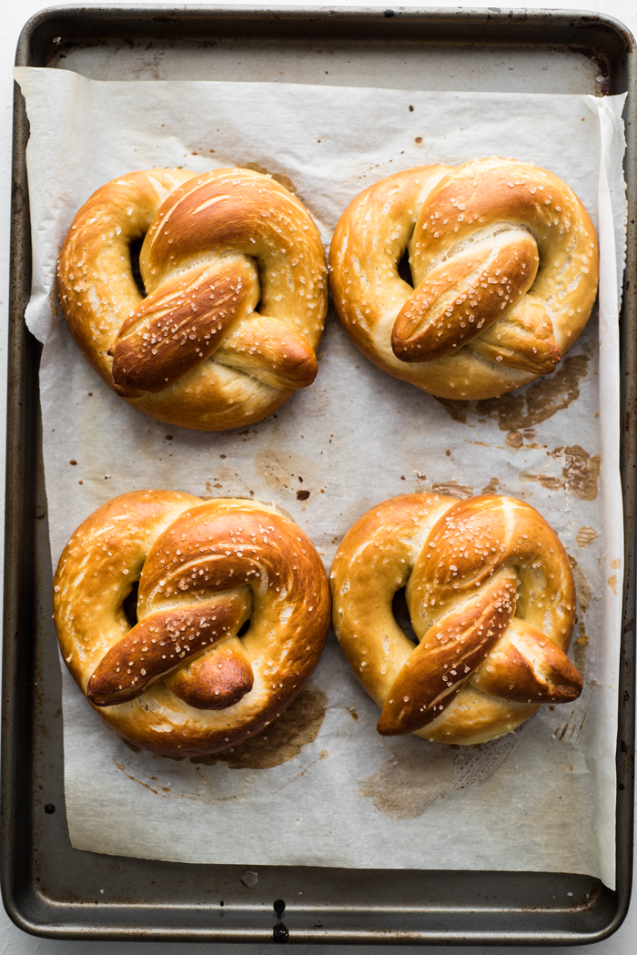 Homemade Soft Pretzels - A perfect snack or makes a great sandwich! 