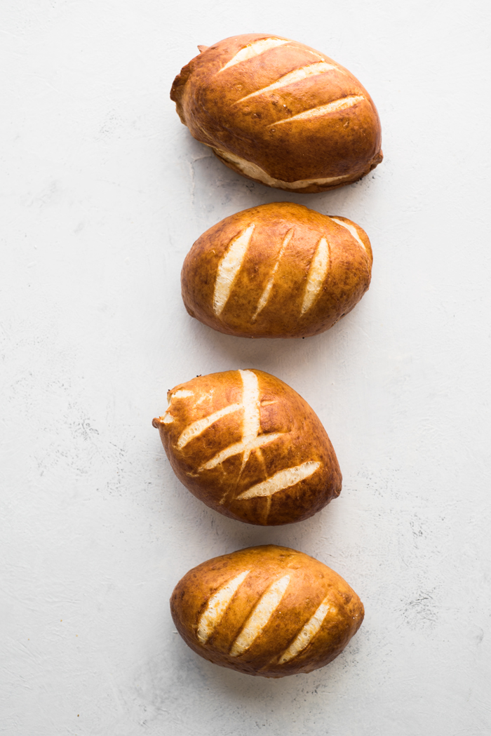 Homemade Soft Pretzels - A perfect snack or makes a great sandwich! 