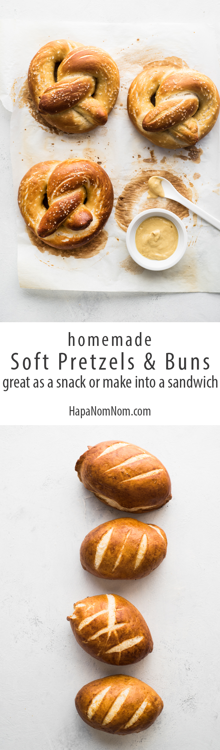 Homemade Soft Pretzels - A perfect snack or makes a great sandwich! 