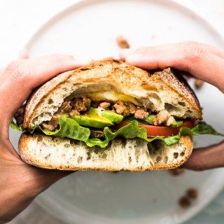 This Chorizo Torta is perfect for breakfast for lunch. It's quick, easy, totally delicious!