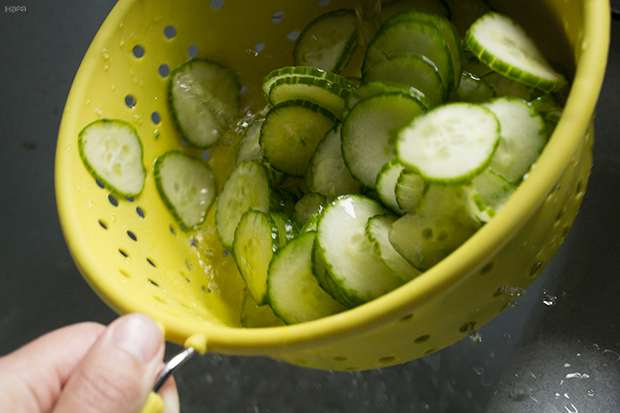 Rinse Cucumbers