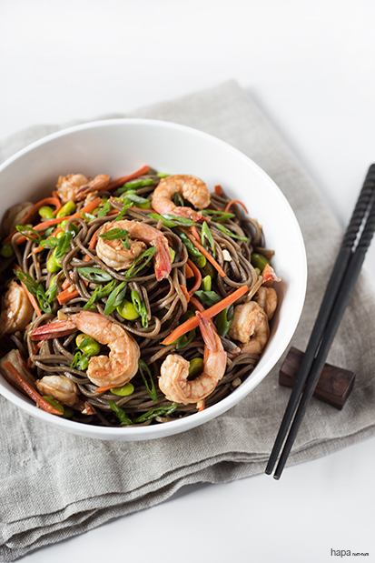 Soba Noodles with Shrimp