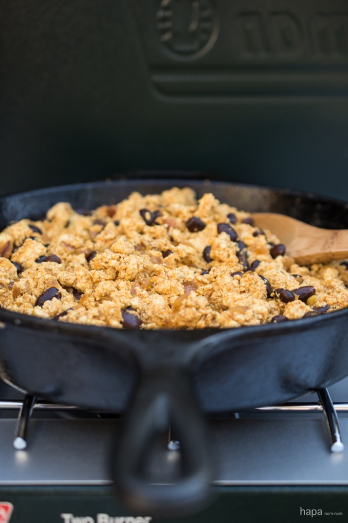 This Spiced Tofu Scramble is flavored with berbere (an Ethiopian spice mix) it's tofu with some serious kick!