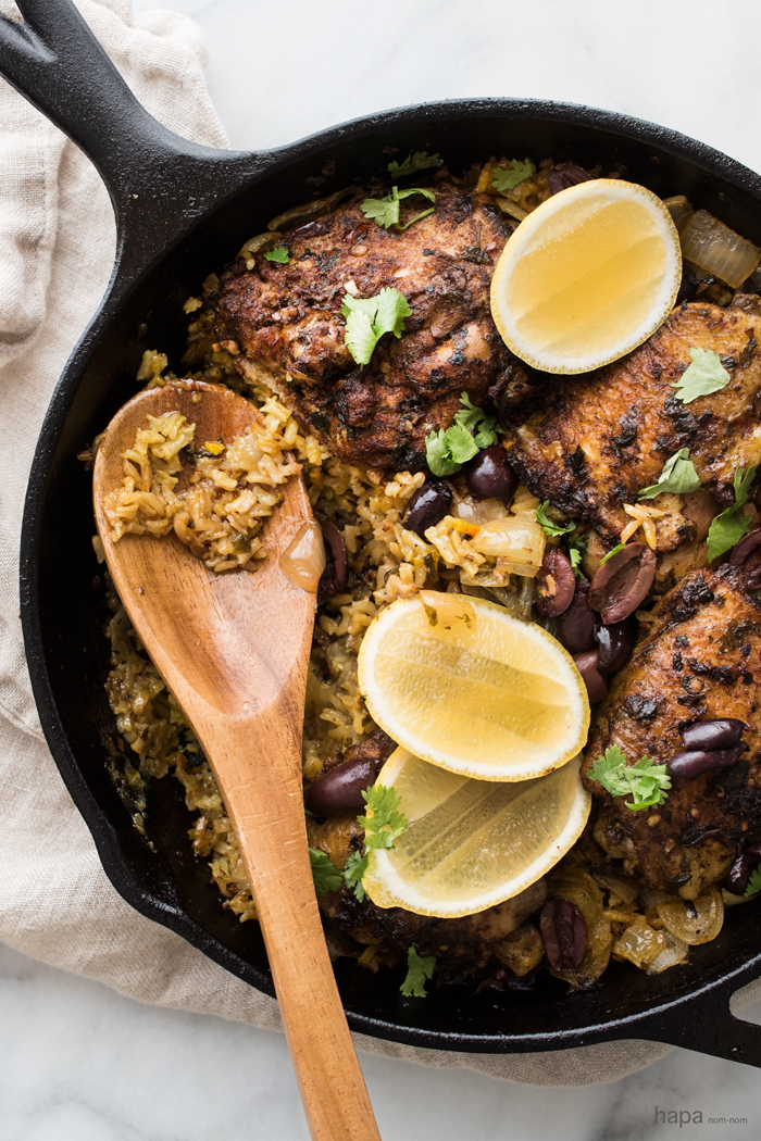 One Pot Moroccan Chicken and Rice - a ton of flavor and minimal clean-up.
