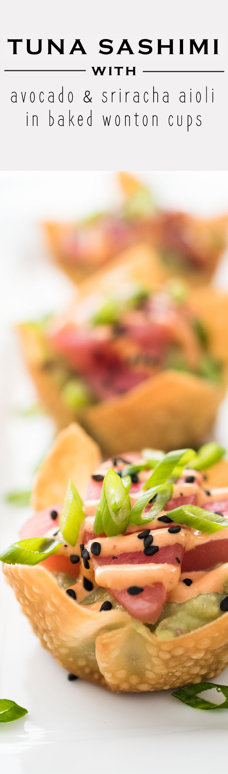 Got 10 minutes? That's all you need to make Tuna Sashimi and Avocado Wonton Cups. Perfect for parties and impromptu get togethers.