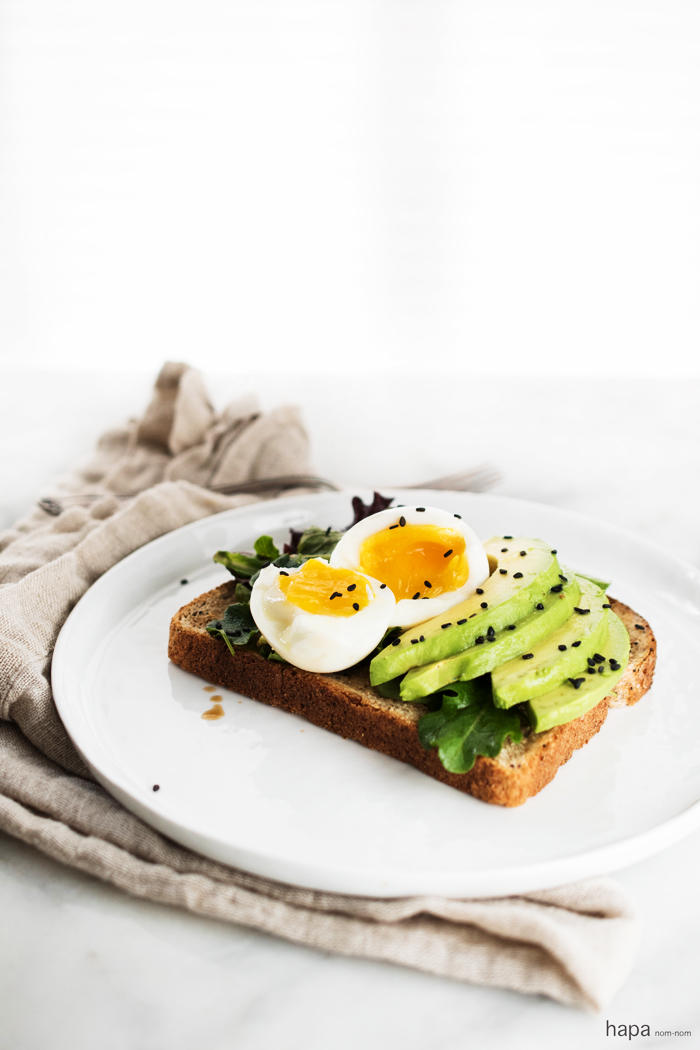 Got 10 minutes?! Miso Avocado Toast with Soft Boil Egg is the perfect quick and easy breakfast!