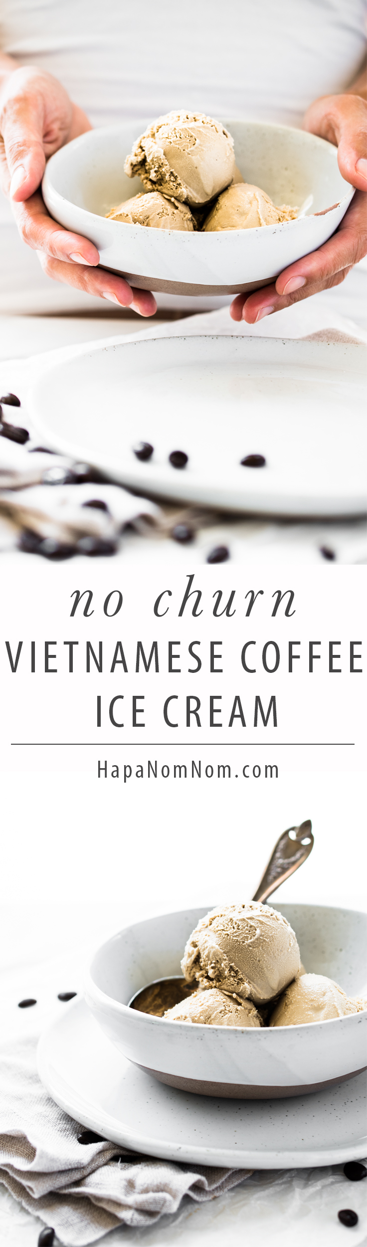 Vietnamese Iced Coffee is fantastic - hot day or otherwise! Now imagine that sweet and creamy beverage made into ice cream. What makes this even better?  NO expensive, counter --cluttering piece of equipment needed!