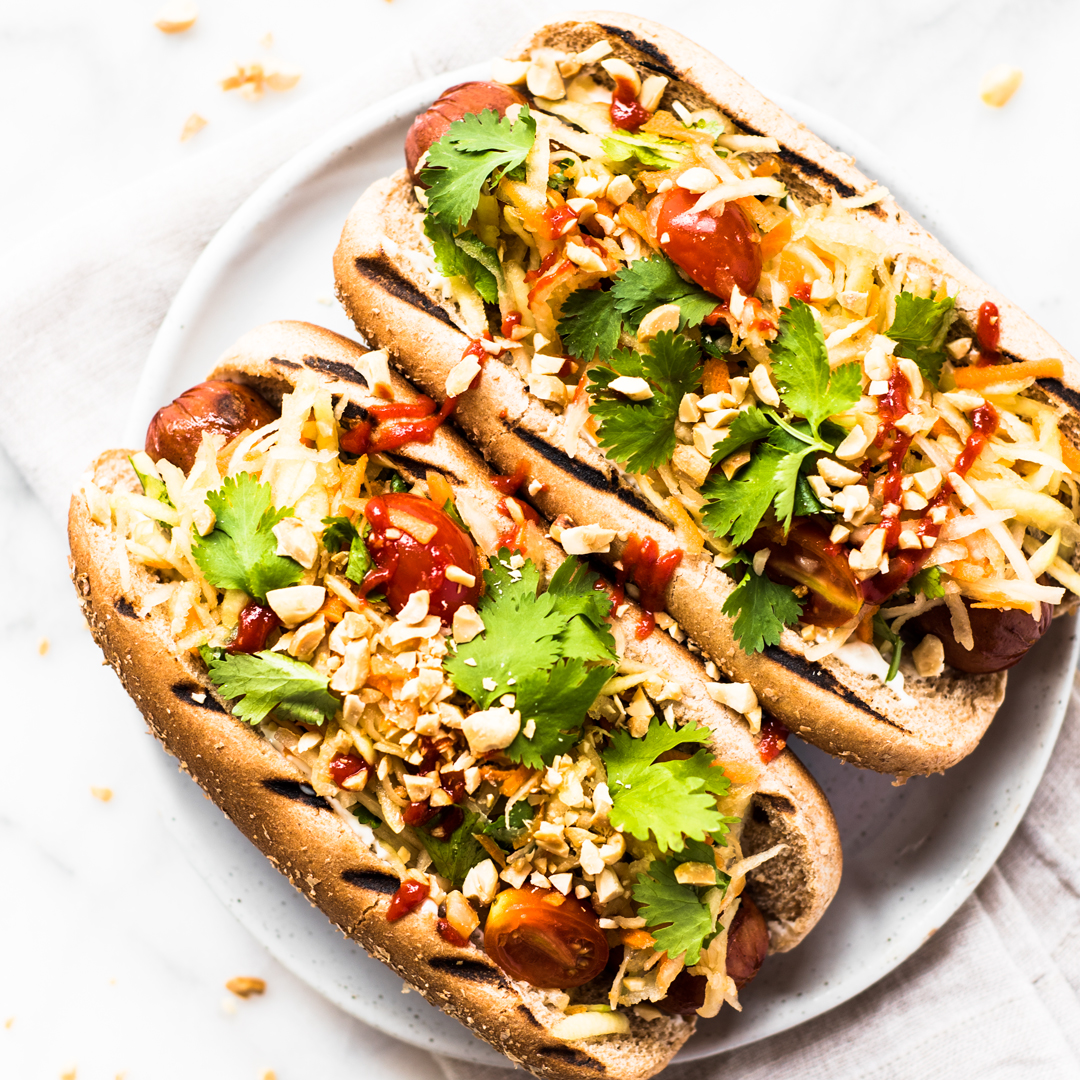 Gourmet Hot Dog Recipes for Mediterranean Inspired Hot Dogs