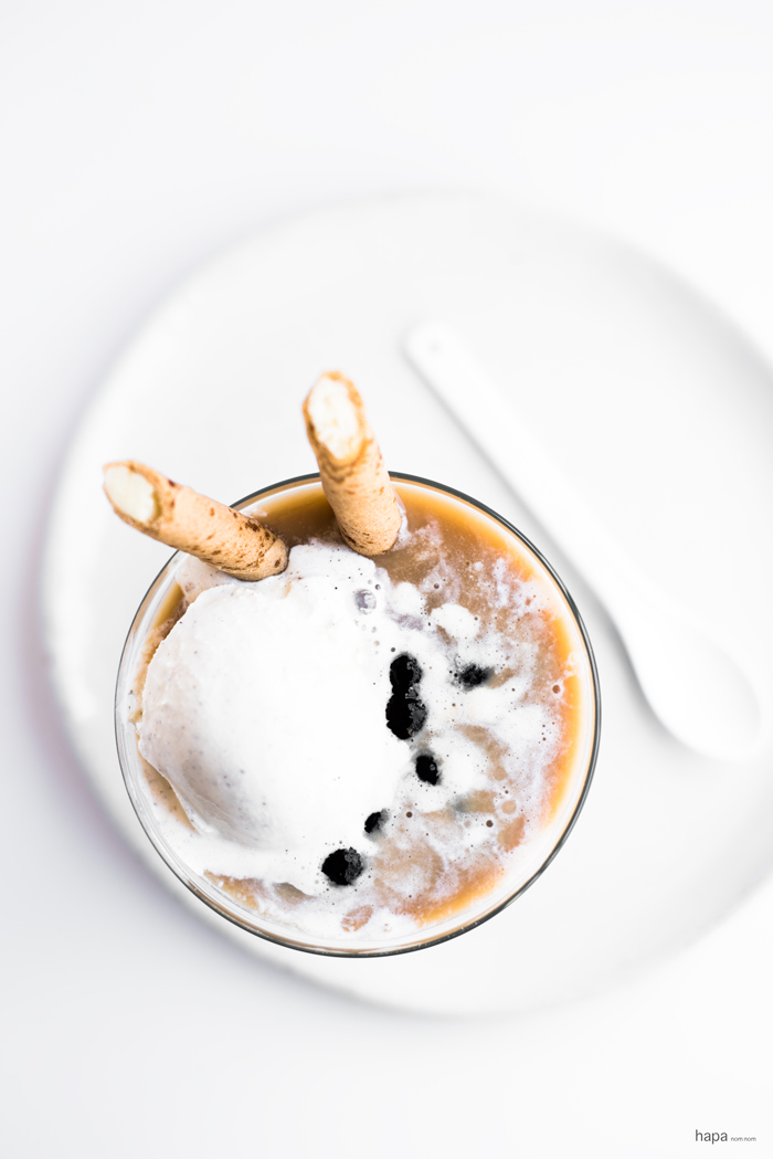 Quick, easy Chai Bubble Tea Affogato - the perfect treat!