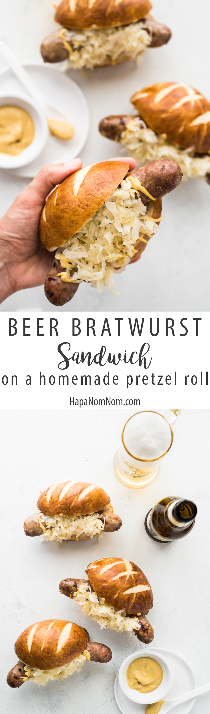 These beer brats are perfect for Oktoberfest, football parties, or just a damn good dinner!
