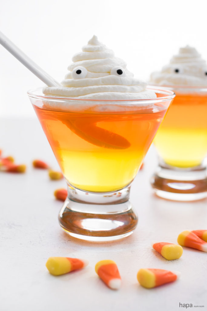 Candy Corn Jello Cups