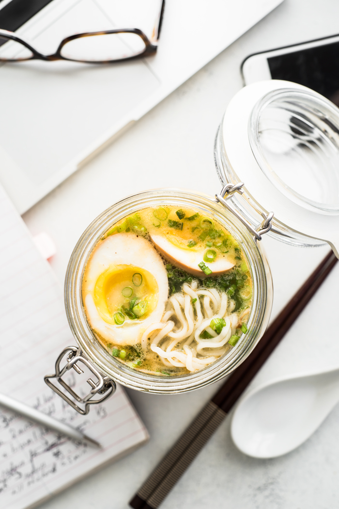 Be the envy of the office with this Take-to-Work Mason Jar Ramen!