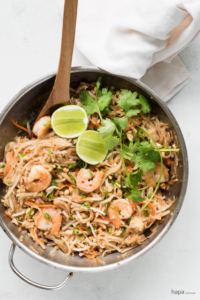 Full of perfectly balanced, complex flavors, with lots of easy to find ingredients - this Shrimp Pad Thai is great for the everyday home cook!
