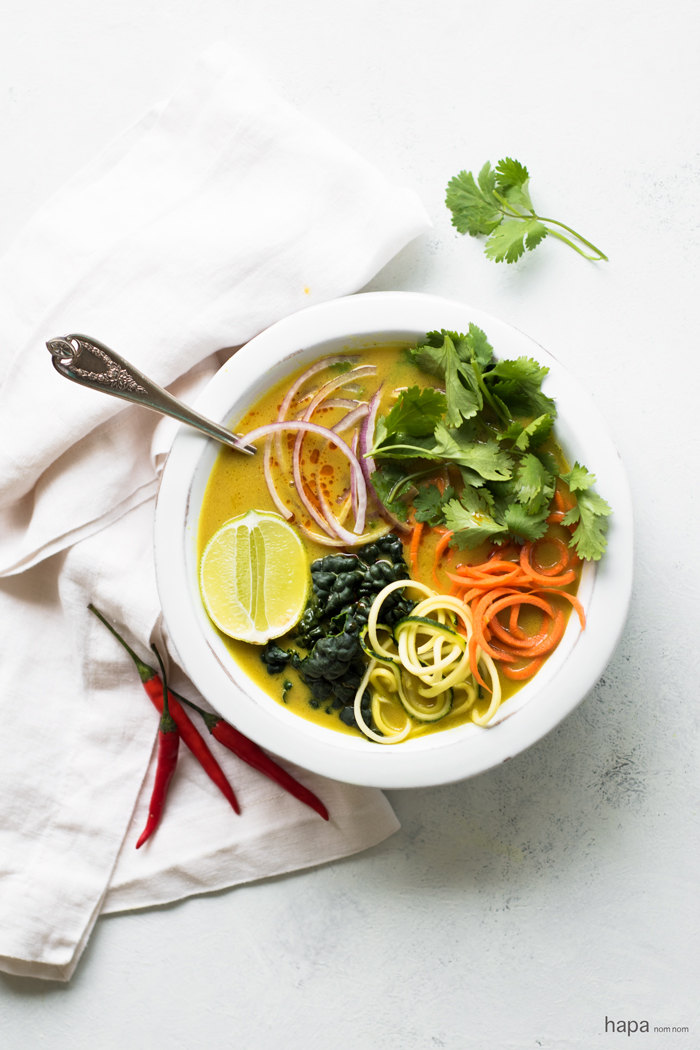 This Vegetable Coconut Curry Soup is rich, creamy, and packed with bold flavors and loaded with veggies. 